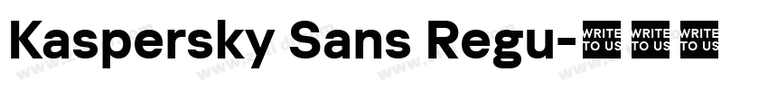 Kaspersky Sans Regu字体转换
